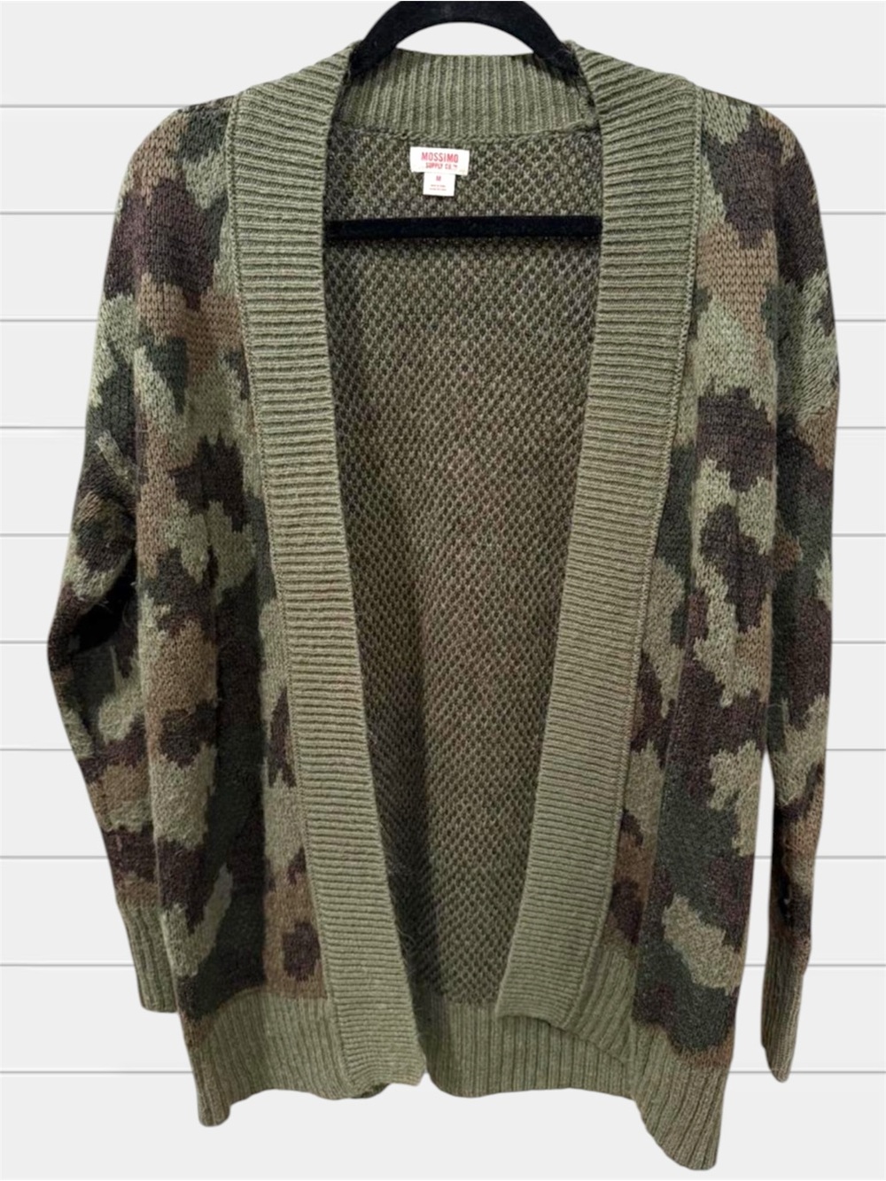 Mossimo Supply Co. Camouflage Open-Front Cardigan